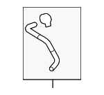 254122B800 - Cooling System: Lower Hose for Hyundai Image