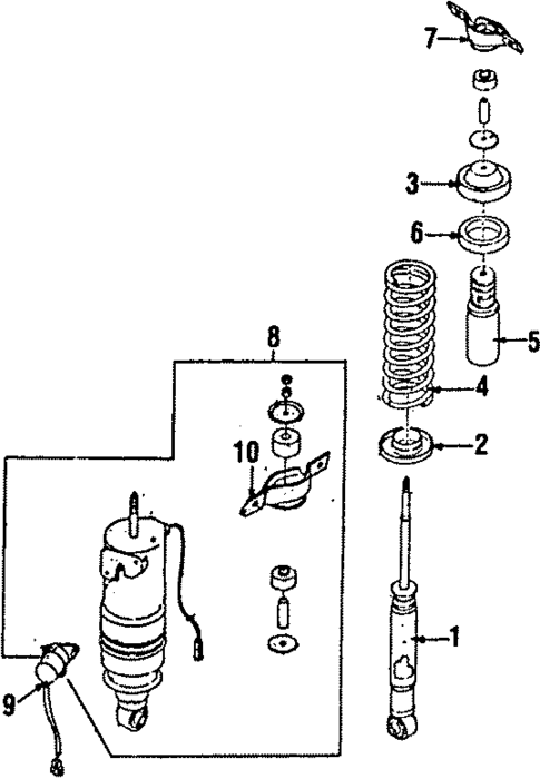 Shocks & Suspension Components for 1985 Subaru RX #1