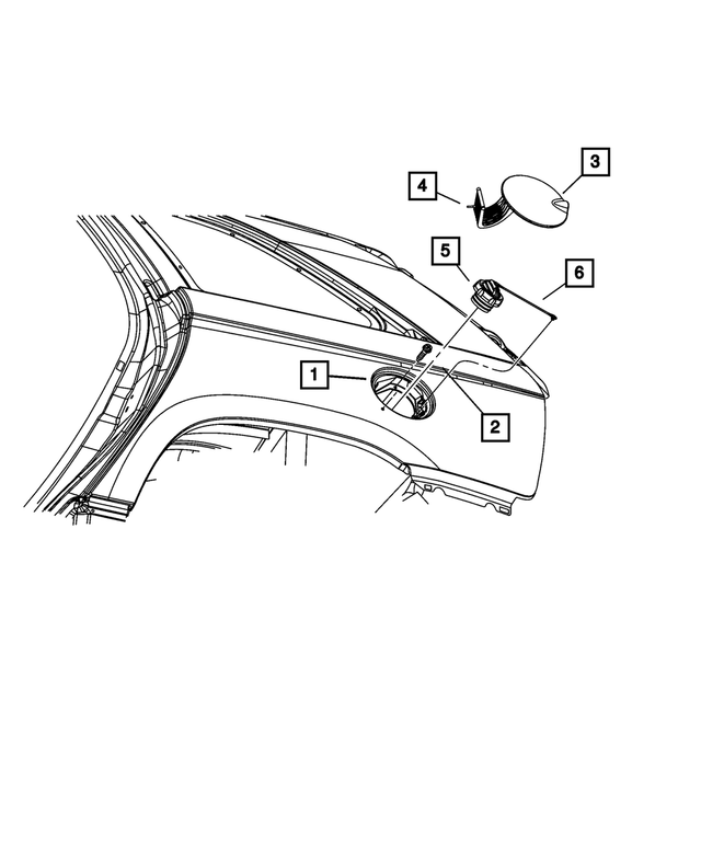 4716532 - Body Sheet Metal Except Doors: Fuel Filler Door Spring for Chrysler: Pacifica | Jeep: Liberty Image