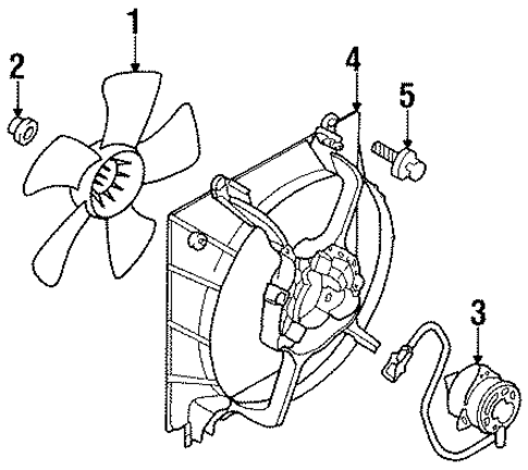 Cooling Fan for 1999 Chrysler Sebring #0