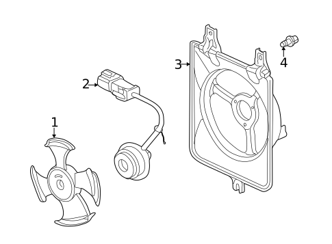Condenser Fan for 2000 Honda Accord #0