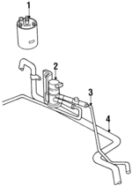 53009641 - Emission System: Vapor Canister for Jeep: Cherokee, Comanche, Grand Cherokee, Grand Wagoneer, Wrangler Image