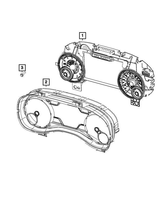 68620922AC - Electrical: Instrument Panel Cluster for Mopar Image image