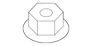 99903403709 - Steering: Outer Tie Rod Adjust Nut for Porsche Image