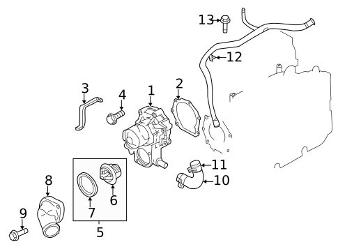 Water Pump for 2011 Subaru Impreza #0