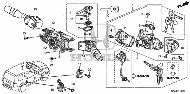 Combination Switch for 2010 Honda Pilot #0