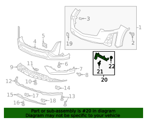 2020-2025 Cadillac XT6 Guide Bracket 85520350 GM | GMPartsDirect.com