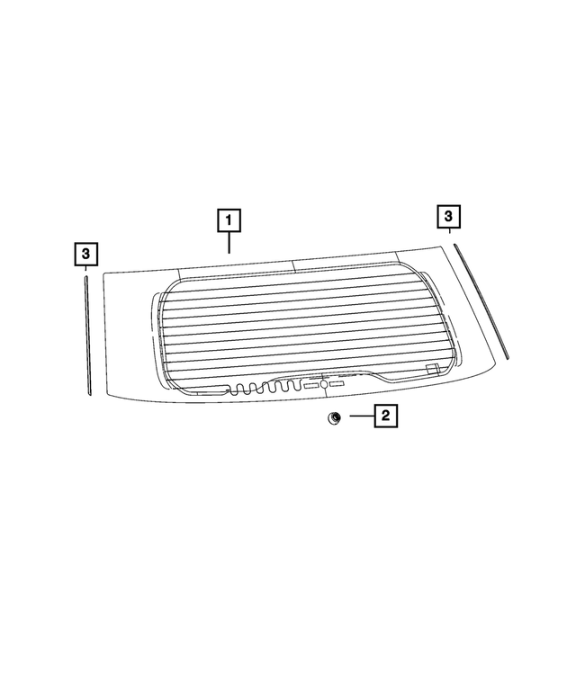 68378371AF - Glass: Backlite for Mopar Image