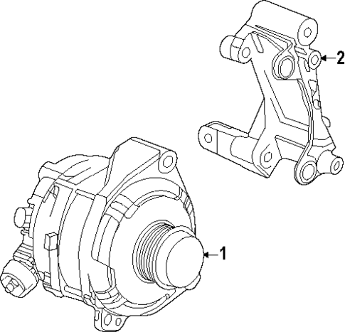 Alternator for 2020 Chevrolet Corvette #1