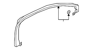 LJ7Z7800014AB - : Window Trim for Lincoln: Corsair Image