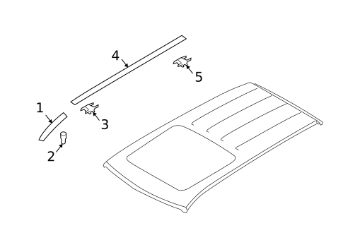 Exterior Trim - Roof for 2010 Subaru Forester #3