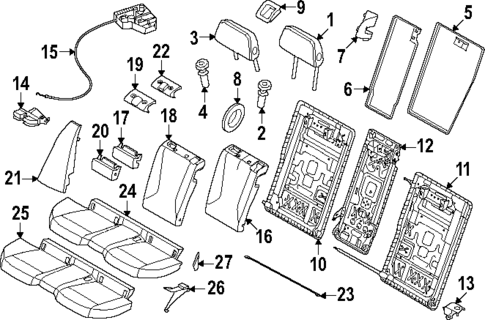 Rear Seat Components for 2025 BMW 228 xDrive Gran Coupe #0