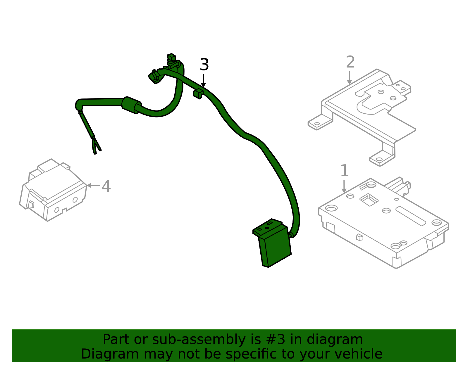 2022-2025 Nissan Pathfinder Mobile Phone Antenna 28212-6TA0A | OEM ...