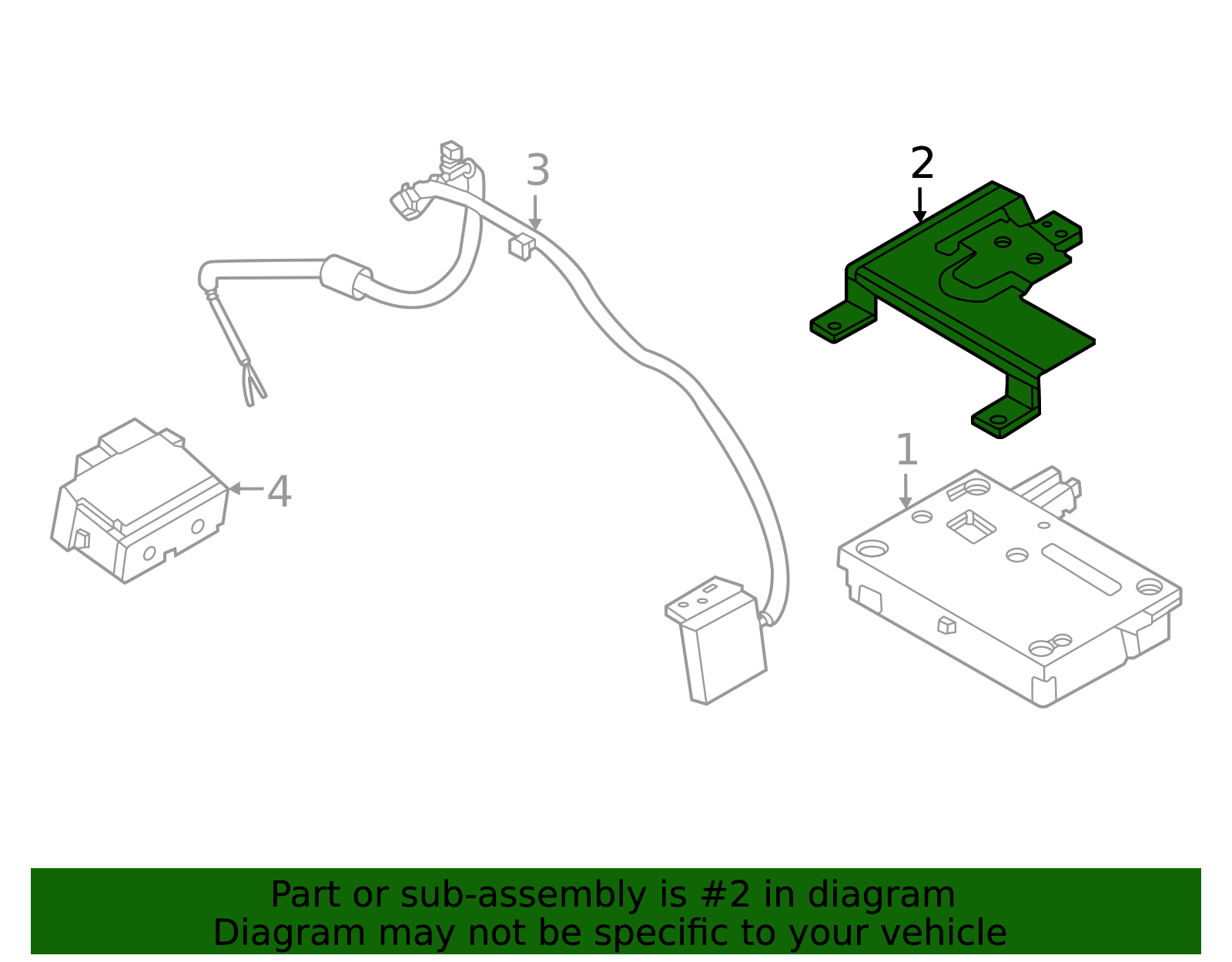2022-2025 Nissan Pathfinder Control Module Bracket 25233-6SA2A | OEM ...