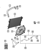 5058881AD - Cooling: Radiator Inlet Hose for Mopar Image