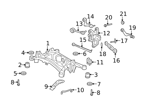 Rear Suspension for 2012 Lexus LS460 #0