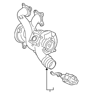 11657934386 - Fuel System: Turbocharger for BMW: 540i, 540i xDrive, 740i, 740i xDrive, 745e xDrive, 840i, 840i Gran Coupe, 840i xDrive, 840i xDrive Gran Coupe, M240i xDrive, X5, X6, X7 Image