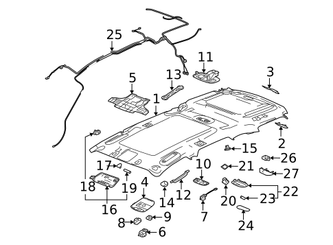 Switches, Solenoids & Actuators for 2005 Cadillac SRX #0
