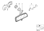 51168213057 - : Manual Interior-Mirror/Radio for BMW Image