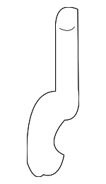 1J4839184 - Body: Rod for Volkswagen: Golf, Jetta Image