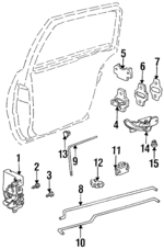 16631712 - Body: Lock Assembly for GM Image
