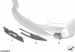 51117420987 - : Grille, Air Intake, Open, Left for BMW Image