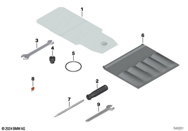 71118394830 - Parts and Accessories for Engine / Chassis: Plastic Bag F on-Board Literature -  for BMW-Motorrad Image