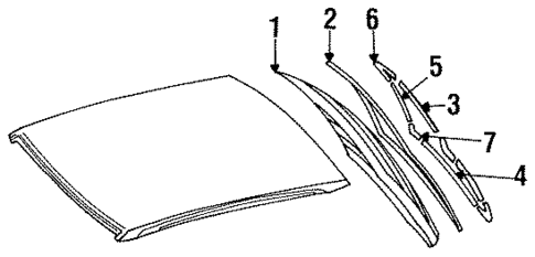 Reveal Moldings for 1988 Nissan Sentra #0