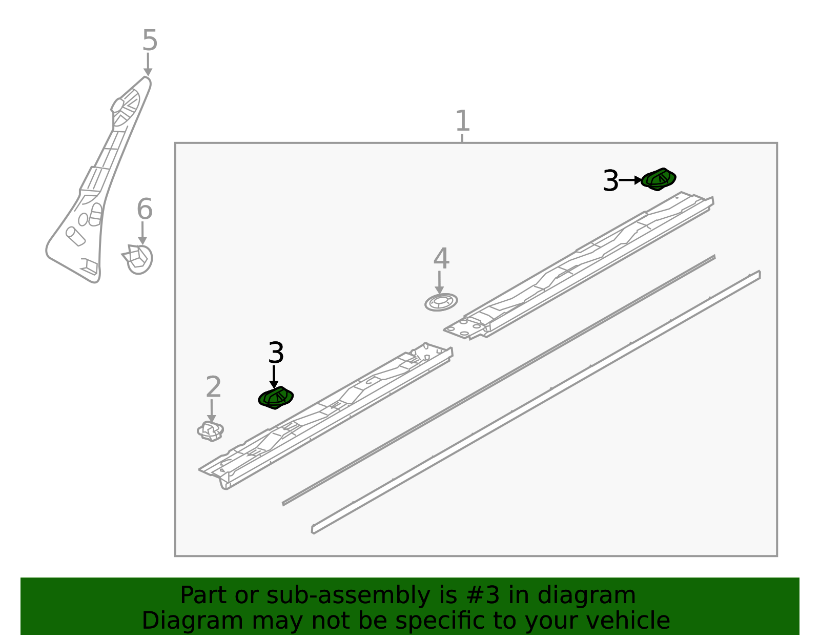 KB8B-51-SJ3 - Rocker Molding Clip - 2017-2025 Mazda | Mazda Swag
