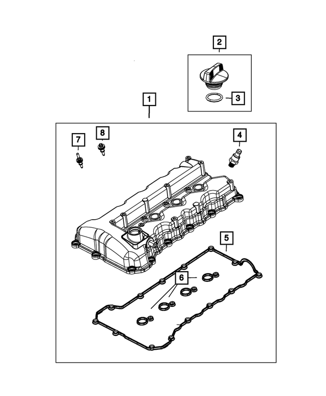 5047543AH - : Cylinder Head Cover for Mopar Image