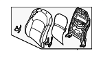 884003RBX0GXR - Body: Seat Back Assembly for Kia: Cadenza Image