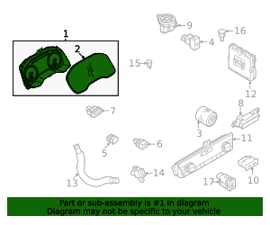 2022-2024 Nissan Rogue Instrument Cluster 24810-6RR0E | TascaParts.com