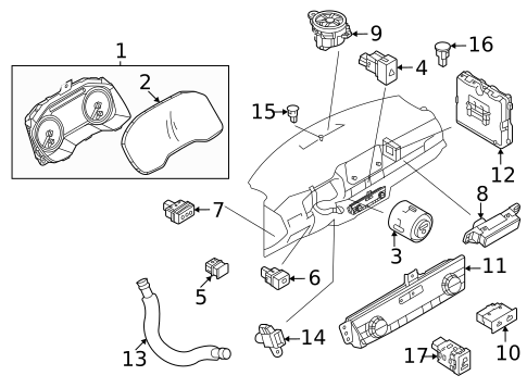 Instruments & Gauges for 2022 Nissan Rogue #0