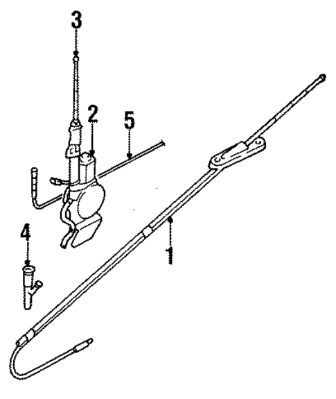 Antenna & Radio for 1999 Subaru Legacy #0