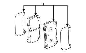 85138463 - : Front Disc Brake Pad Kit for Cadillac: CT6 Image