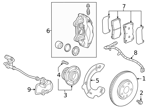 Front Brakes for 2017 Cadillac CT6 #1