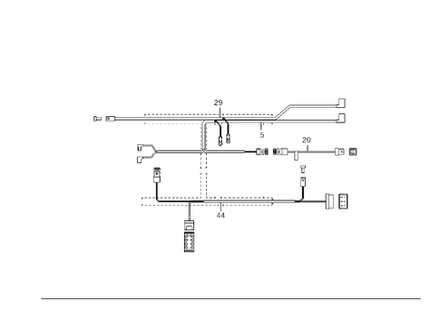 Cable Harnesses Frame-Floor-Unit for Special Vehicles for 1994 Mercedes-Benz C280 #0