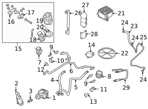 Emission Components for 2004 Volkswagen Passat #0