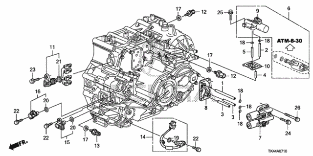 AT Sensor - Solenoid (5AT) for 2011 Acura TL #0