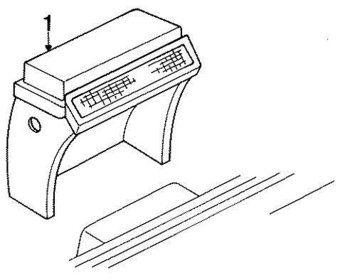 High Mounted Stop Lamp for 1990 Chevrolet Cavalier #1