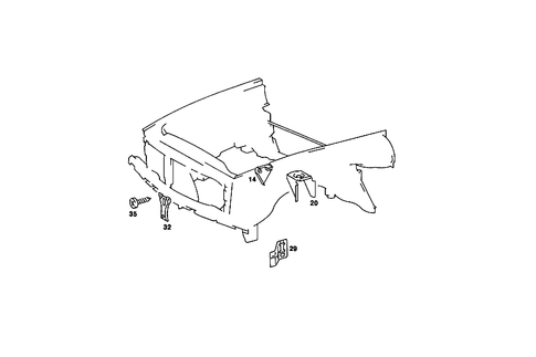 Wheelhouse Attachment Parts for 1986 Mercedes-Benz 560SL #0