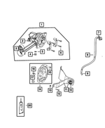 5066054AB - Front Axle; Dana 186 MM; Differential and Drive Line: Drain Plug for Mopar Image image