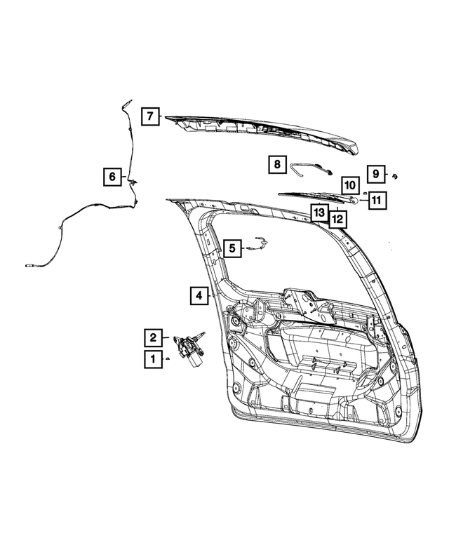 5182212AA - Electrical: Liftgate Washer Hose for Mopar Image image