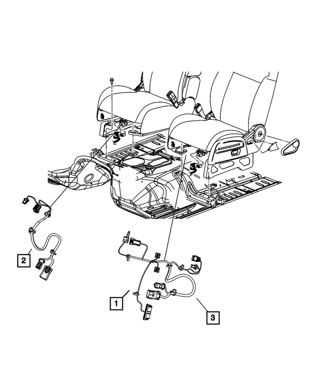 68088159AA - : Seat Wiring for Mopar Image