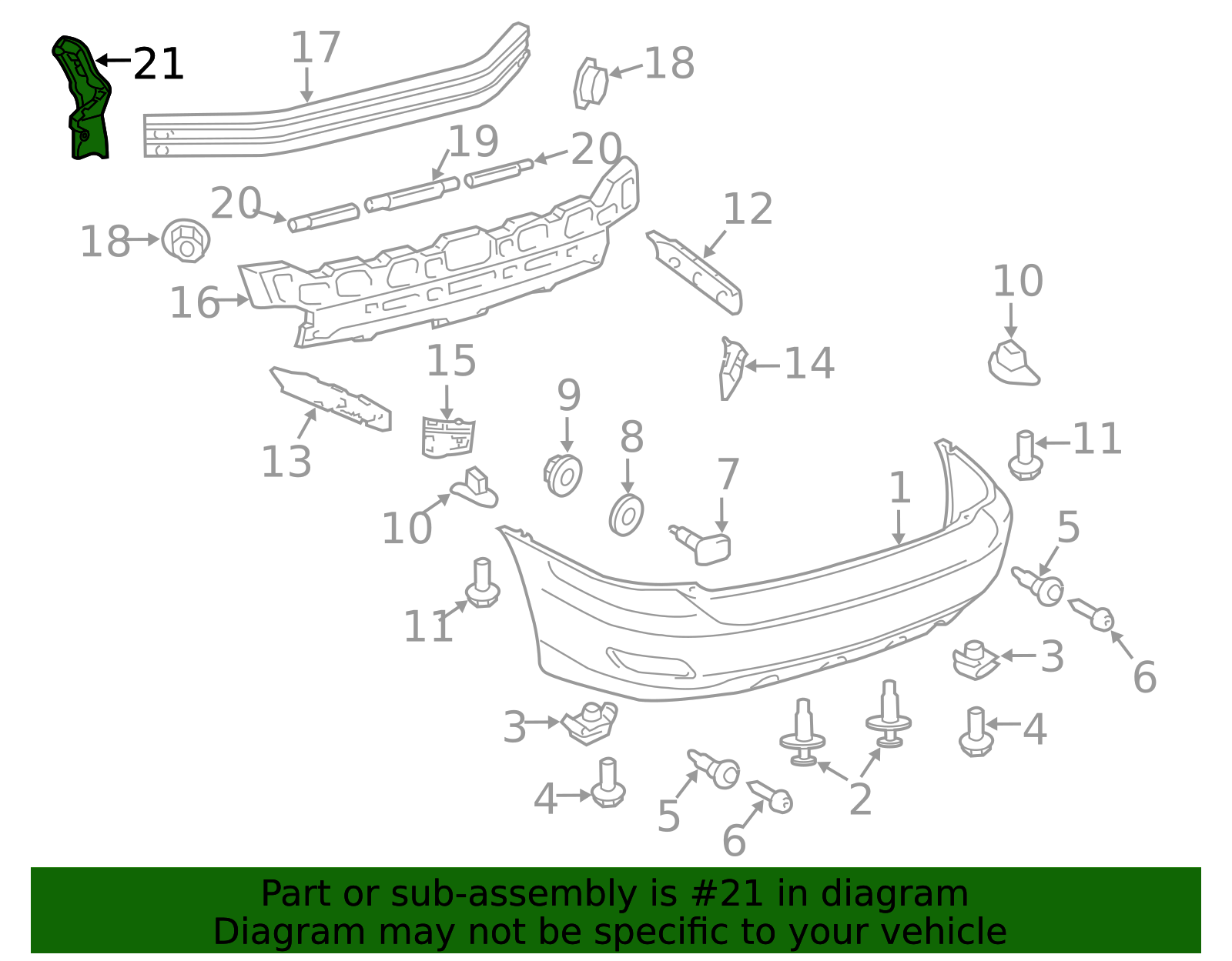 2004-2009 Lexus Bumper Seal 52591-0E010 | OEM Parts Online