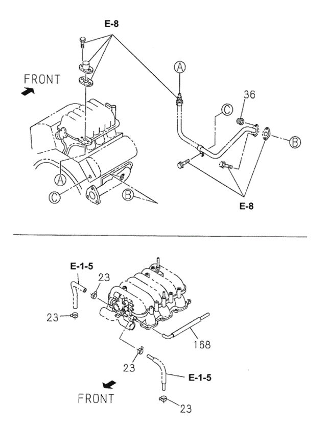 Emission Hose for 1998 Acura SLX #0