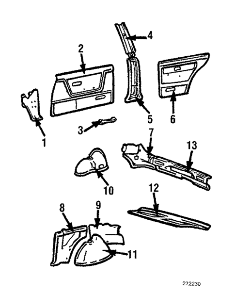 Interior Trim for 1984 Dodge Colt #0