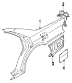 MB637357 - : Fuel Door for Mitsubishi: Diamante Image