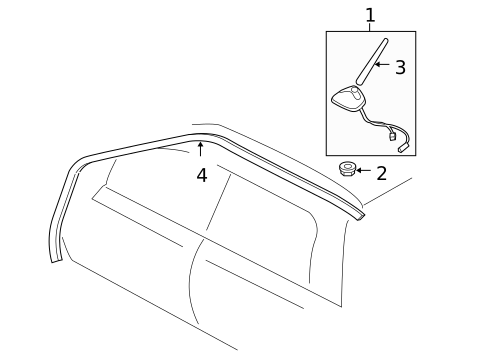 Antenna & Radio for 2004 Subaru Baja #0