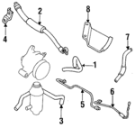 MB631686 - Steering: Suction Hose for Dodge: Stealth Image